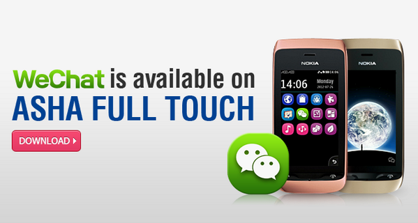 WeChat para Nokia Asha disponible para su descarga en Nokia Store